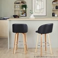 thumbnail image 4 of LumiSource Fran 29" Fixed-Height Barstool - Set of 2, 4 of 10