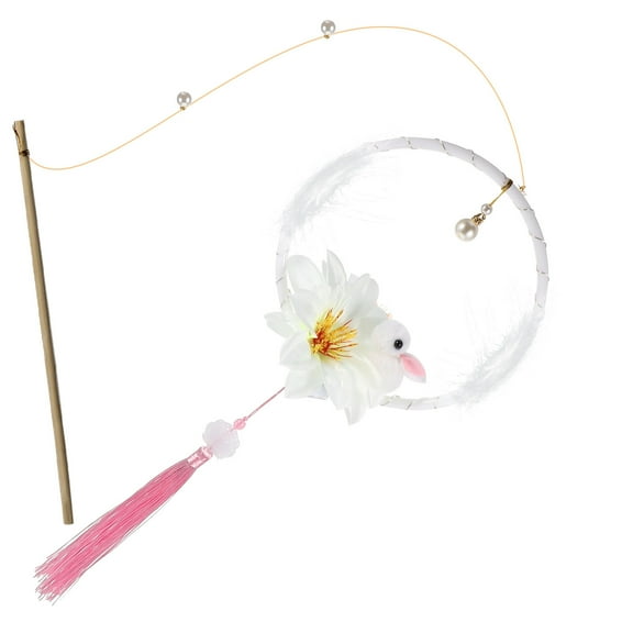 Toddmomy Rabbit Lantern Wooden Plush 1Set 22.4X7.1In