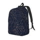 thumbnail image 1 of Balery Navy Dark Blue Mochila Clásica Impresa Básica para Viaje, Mochila Escolar Resistente al Agua, Mochila de Lona con Correas Ajustables-Small, 1 of 5