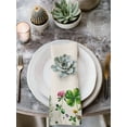 thumbnail image 2 of St. Patrick's Day Cloth Napkins Set of 6 Reusable Dinner Napkins, Colorful Shamrocks Floral Botanical Beige Cocktail Napkin Washable Table Napkins for Wedding/Holiday Party/Baby Shower 20"x20", 2 of 7