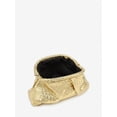 thumbnail image 5 of Women's Metallic Woven Cloud Clutch Bag, Gold, 5 of 5