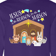 thumbnail image 4 of Inktastic Jesus is the Reason for the Season Christmas Nativity Long Sleeve T-Shirt, 4 of 5