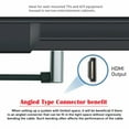 thumbnail image 4 of Xiwai HDMI 2.1 Ultra Thin HDTV Cable 8K 4K Hyper Super Flexible Slim Cord Down Angled to Up Angled 90 Degree Type-A for Computer HDTV, 4 of 5