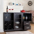 thumbnail image 4 of Bowery Hill Wine Rack Buffet in Cappuccino, 4 of 5