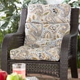 thumbnail image 2 of Greendale Home Fashions Outdoor 44'' x 22'' High Back Chair Cushion, Arctic Paisley, 2 of 7