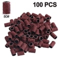 thumbnail image 1 of Bandas de lijado profesionales para brocas de uñas, 100 piezas de taladro de manicura de uñas que trabajan en uñas naturales y uñas acrílicas, tamaño 80, 120,180 Ormromra 220135-1, 1 of 7