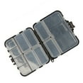 thumbnail image 5 of CNKOO 2 Pcs Waterproof Portable Tackle Boxes Organizer Plastic Storage Mini Utility Lures Fishing Boxes Small Organizer Boxes Containers for Trout Jewelry Bead (Black), 5 of 5