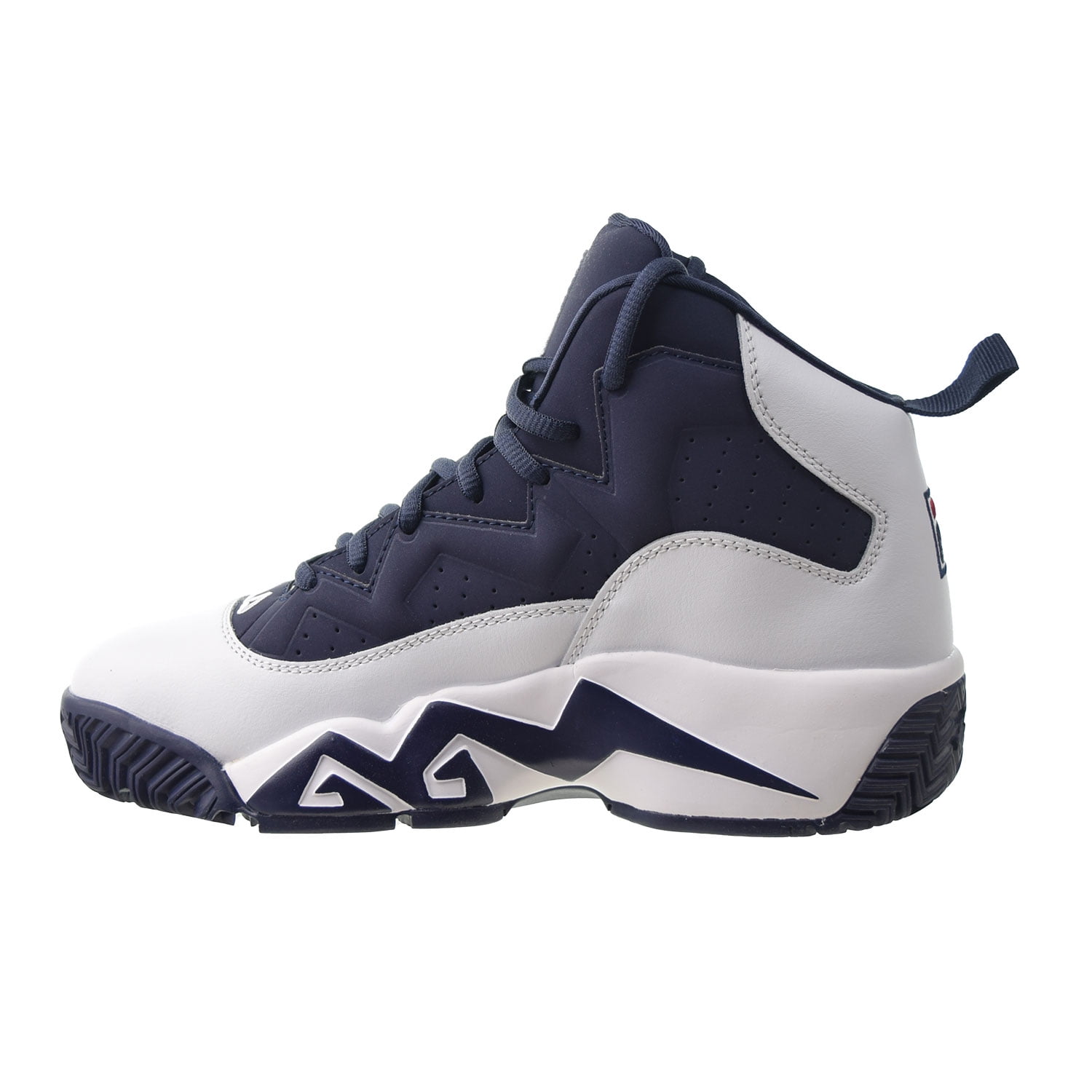 Proficiat huurling Omgekeerde Fila MB High Jamal Mashburn Men's Basketball Shoes White-Navy-Red  1bm00511-125 - Walmart.com