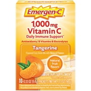 Emergen-C Daily Immune Support Vitamin C Supplement Powder, Tangerine, 10 Ct