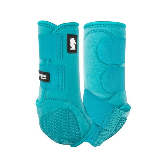 Classic Equine Boots Flexion Front Abrasive Resistant L Aqua FCLS102