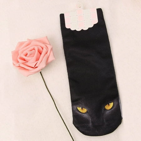 

6 pair Aldult 3D Printed Crazy Novelty Low Cut Ped Cute Athletic Socks Color Random