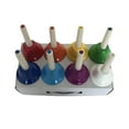 thumbnail image 3 of Colorful 8 Note Handbells Set Hand Percussion Bells Music Toy Musical Bells, 3 of 8