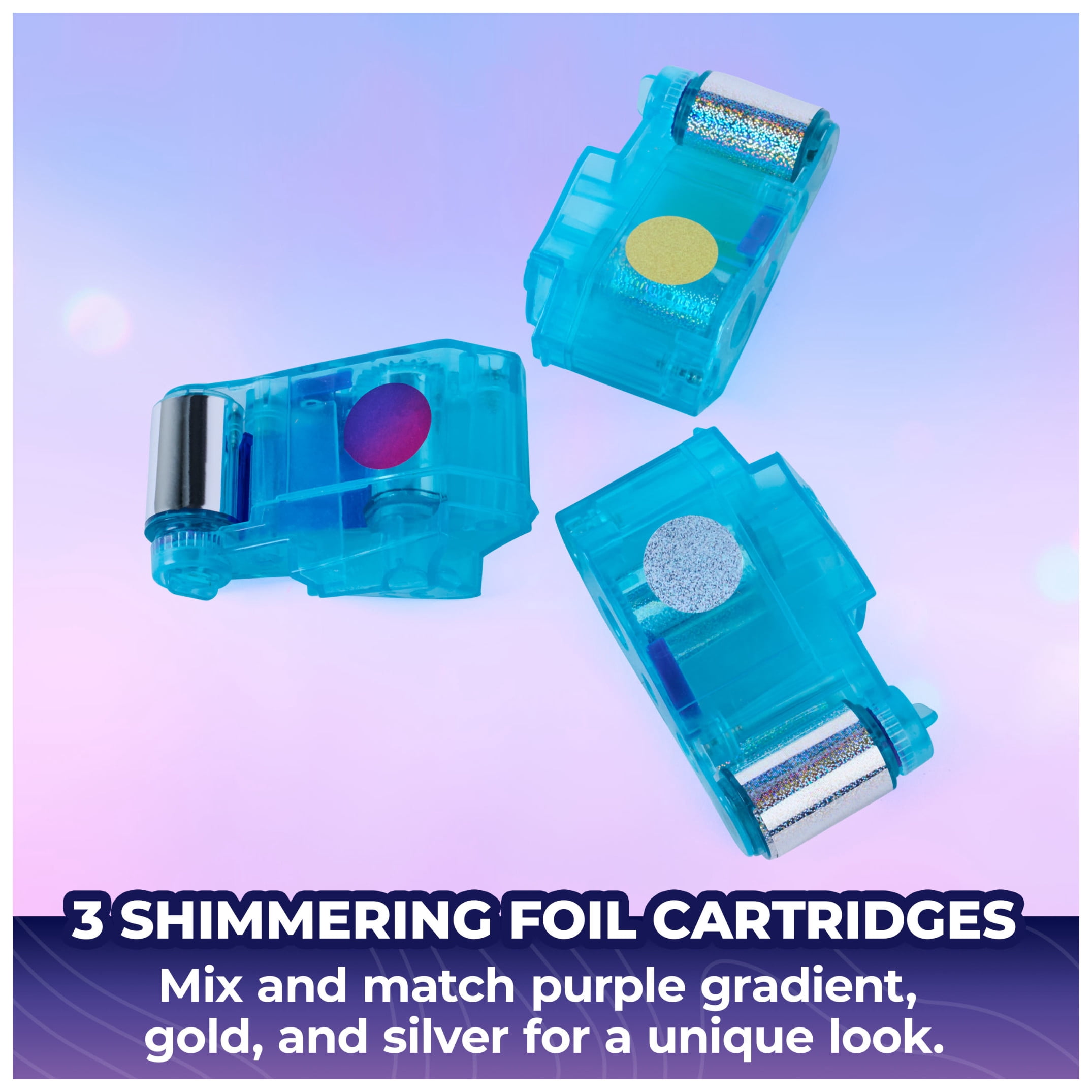 Cool Maker, KPop Demon Hunters HUNTR/X Shimmer Foil Tattoos Kit for Kids Ages 7 and up