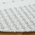 thumbnail image 3 of SAFAVIEH Montauk Nuala Abstract Dots Cotton Area Rug, Light Grey/Ivory, 6' x 6' Round, 3 of 8