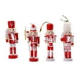 thumbnail image 3 of 4 Piezas de Figuras de Cascanueces de Madera Decoración de Cascanueces de Navidad Artesanías Hechas a Mano 12cm Festivas para Mesa Estantes Macarena Figuras de Cascanueces, 3 of 6