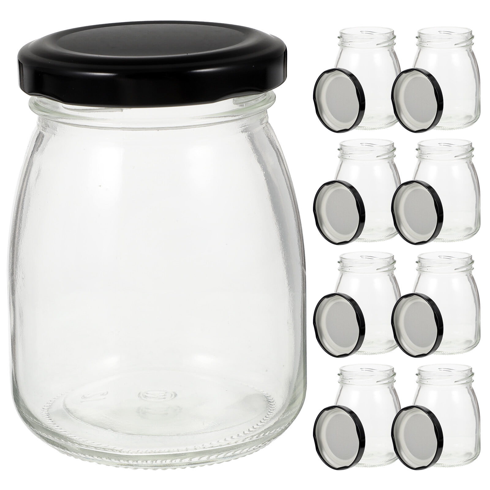 5-oz Glass Jars for Yogurt Milk Parfait and Pudding Perfect for Bakeries