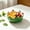 Green, variant on Cute Orange-Shaped Ceramic Fruit Bowl, Decorative Bowl, Table Centerpiece for Fruits, Candy, Appetizers, Suitable for Kitchen, Bedroom, Living Room and Office Counter