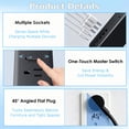 thumbnail image 6 of RONY 5ft Surge Protector Power Strip, 9 AC Outlets and 5 USB Ports, Extension Cord for Home Office Dorm Travel, Black, 6 of 8