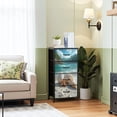 thumbnail image 2 of Beach Dresser for Bedroom with 4 Storage Drawers Coastal Blue Ocean Seashell Nautical Seascape Starfish Seashells Dressers Chest of Drawers Steel Framed Fabric Closet Organizers for Entryway, 2 of 7