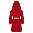 thumbnail image 2 of LiiYii Boxing Costume for Kids Boys Hooded Robe with Belt Boxer Uniform Halloween Cosplay Party Burgundy 16, 2 of 7