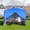 Blue, variant on Pop Up Canopy Tent 10x10, Instant Outdoor Gazebo with Removable Sidewalls, Portable Shade Shelter with 4 Sand Bags & Carry Bag for Patio, Party, Beach, Camping, Gray