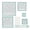 Blue, variant on WINDLAND 6Pcs Clear Acrylic Sewing Ruler Patchwork Templates Ruler for Quilting Measuring
