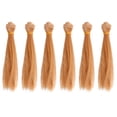 thumbnail image 1 of 6pcs Doll Wigs Doll Making Extensions Wigs Straight Wig Doll Hair Extensions, 1 of 8