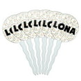 thumbnail image 1 of Lona Cupcake Picks Toppers - Set of 6 - Mutlicolored Speckles, 1 of 1