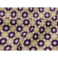 thumbnail image 4 of oneOone Viscose Jersey Purple Fabric Floral Block Fabric For Sewing Printed Craft Fabric By The Yard 60 Inch Wide, 4 of 5