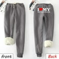 thumbnail image 1 of Simua Pantalons de Jogging en Molleton pour Femmes Bas Resserré Hiver avec Cordon de Serrage Taille Haute avec Poches, 1 of 5