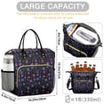 thumbnail image 3 of Purple Halloween Ghost Pumpkin Skull Pattern Womens Lunch Box for Work,Insulated Large Lunch Bag for Tween and Teen,Loncheras Para Mujer,Leakproof Adult Lunch Bag for Work,Beach,Travel,Picnic,Camping, 3 of 5