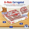 thumbnail image 2 of MT Products White and Red B-Flute Pizza Boxes 18" x 18" x 2" - Pack of 10, 2 of 7