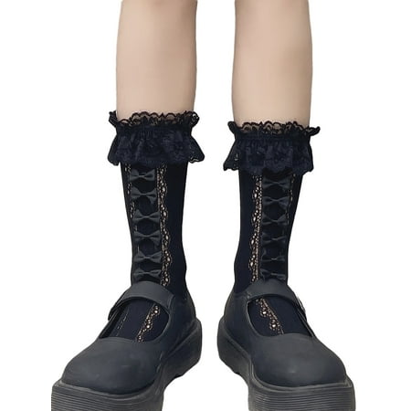 

Mildsown Floral Lace Princess Socks Valentine s Day Lace Socks Breathable Ankle Socks for Women Girls