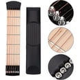 thumbnail image 3 of Entrenador de guitarra de bolsillo, 6 trastes para mano izquierda, portátil, práctica de guitarra de bolsillo, cuello, herramienta de práctica acústica, entrenador de acordes de gu, 3 of 5