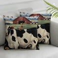 thumbnail image 3 of nygtbtfer Cute Throw Pillow Covers Farm Velvet Pillow Covers Set of 2 Living Room Bedroom Cushion Pillowcases White, 3 of 7