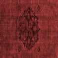 thumbnail image 1 of Ahgly Company Indoor Square Abstract Red Modern Area Rugs, 5' Square, 1 of 4