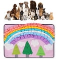 thumbnail image 1 of Tapete colorido para olfatear perros - Tapete lavable para olfatear mascotas - Manta de entrenamiento para perros, 1 of 5