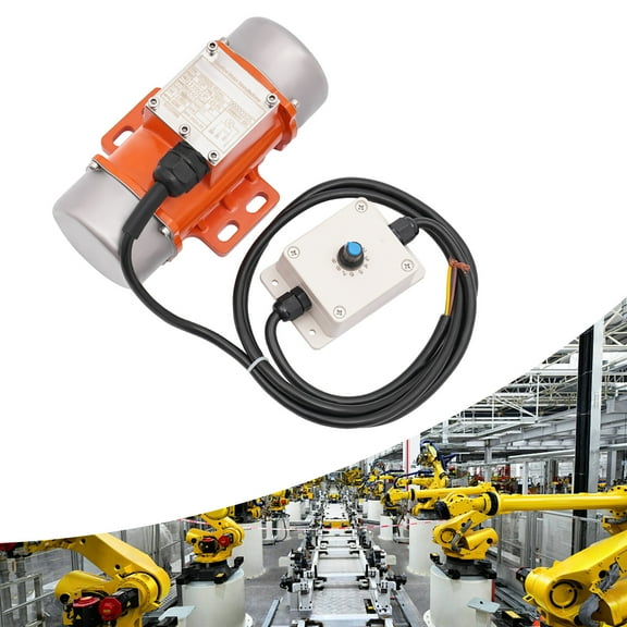Miumaeov 50W 110V Vibration Motor Electric Vibration Motor with Speed Governor 3600rpm