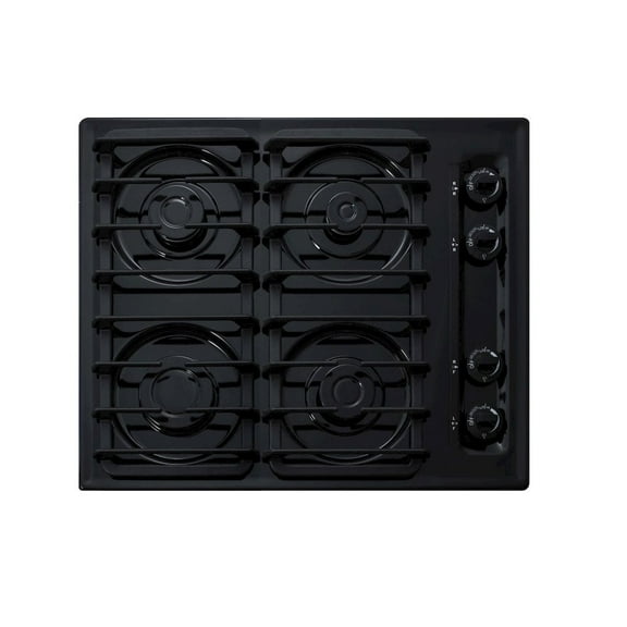 SUMMIT 24" Wide 4-Burner Gas Cooktop