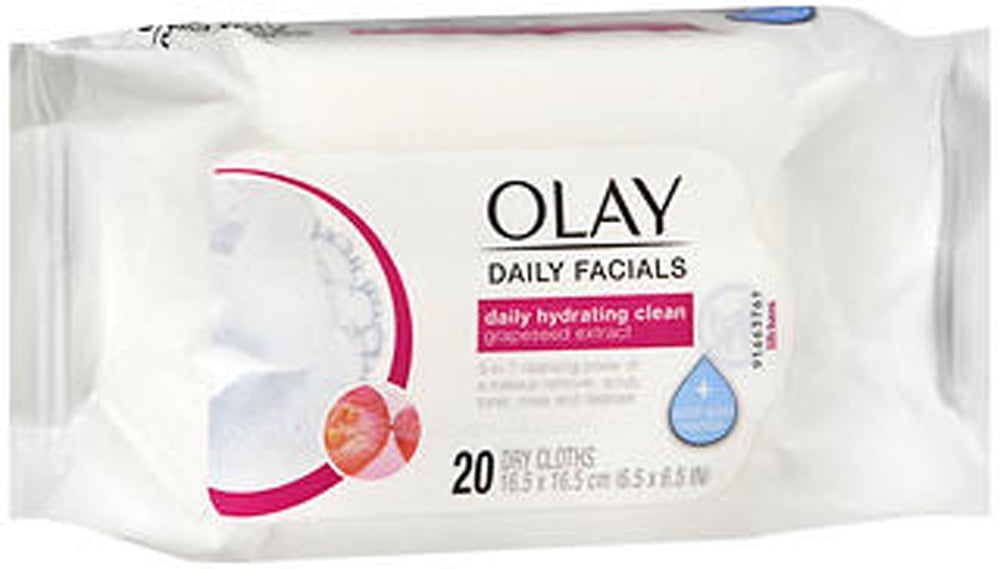 Olay Daily Facials Daily Hydrating Clean Dry Cloths 20 ct