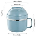 thumbnail image 2 of Stainless Insulated Food Container, Stainless Steel Bento Bowl Ideal Leak Proof Lunch Container Salad Bowl, 2 of 6