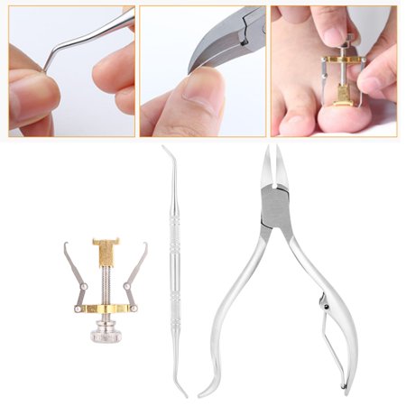 Ingrown Toe Nail Correction Tool, Nail Fixer Pedicure Toenail Correction Recover Tool For Ingrown Toe Paronychia Care, Nail Correction Tool&Crochet&Olecranon