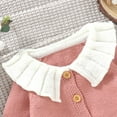 thumbnail image 6 of HCNTES Baby Girl Boy Button Down Hooded Cardigan Winter Warm Sweater Long Sleeve Coats Knitted Hoodies Clothes(#4,6-9 Months), 6 of 8