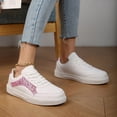thumbnail image 6 of YLYL Sneakers for Women Men with Sequin-Embroidered Low Top Lace up Comfortable Casual Slip on Walking Shoes, 6 of 7