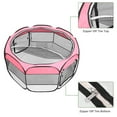 thumbnail image 6 of Zimtown 57" Portable Foldable Pet Safety Fence Oxford Cloth Playpen 8 Panel Pink, 6 of 9