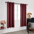 thumbnail image 2 of Deconovo New Year Total Blackout Curtains, Thermal Insulated, Red, 38 x 72 inch, 2 Panels for Bedroom, 2 of 9