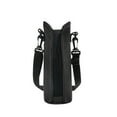 thumbnail image 1 of GOOHOCHY Funda Oxford gruesa para botella, con correa ajustable, para vaso portátil, con aislamiento térmico, para oficina, viajes y camping (negra), 1 of 8