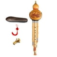 thumbnail image 1 of Bamboo Hulusi Gourd Flute Gourd Cucurbit Flute for Show Performance Exercise b flat key, 1 of 8