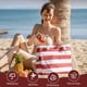 thumbnail image 5 of Bolsa de Playa Clothirily para Mujer Grande Impermeable Roja, 5 of 8