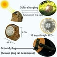 thumbnail image 3 of Solar Garden Rock Lights Outdoor, 2 Pack 10 LED Waterproof Solar Powered Rock Light，Yard Landscaping Spotlights, for Indoor and Outdoor Decoration, 3 of 5